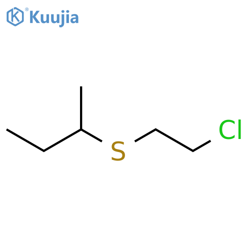 Butane,2-[(2-chloroethyl)thio]- structure