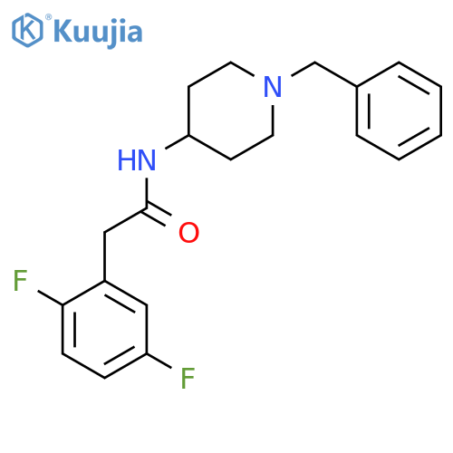 Benzeneacetamide, 2,5-difluoro-N-[1-(phenylmethyl)-4-piperidinyl]- structure