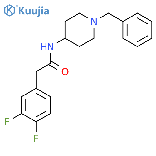Benzeneacetamide, 3,4-difluoro-N-[1-(phenylmethyl)-4-piperidinyl]- structure