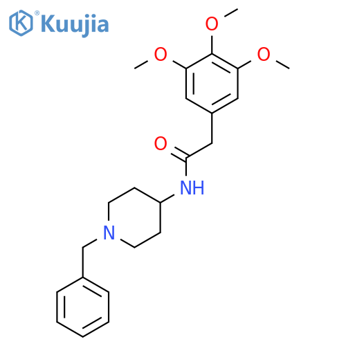 N-(1-benzylpiperidin-4-yl)-2-(3,4,5-trimethoxyphenyl)acetamide structure