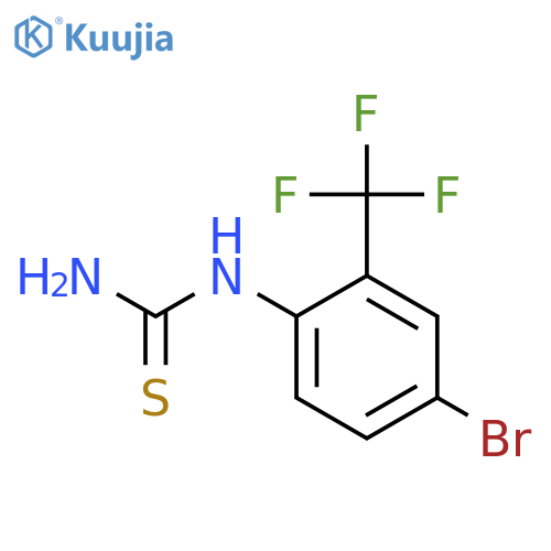 4-Bromo-2-(trifluoromethyl)phenylthiourea structure