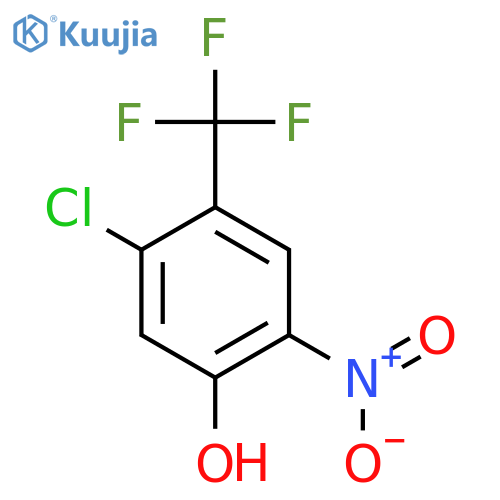 Phenol, 5-chloro-2-nitro-4-(trifluoromethyl)- structure