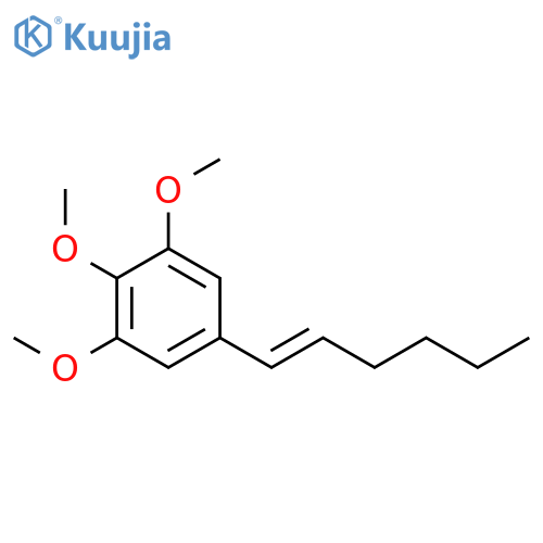 Benzene, 5-(1E)-1-hexenyl-1,2,3-trimethoxy- structure