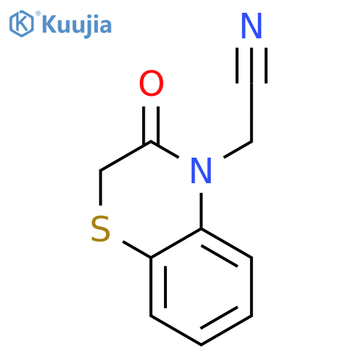 4H-1,4-Benzothiazine-4-acetonitrile, 2,3-dihydro-3-oxo- structure