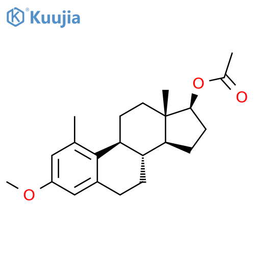 Estra-1,3,5(10)-trien-17-ol, 3-methoxy-1-methyl-, acetate, (17b)- structure