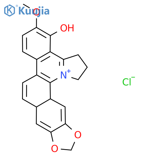 17-Methoxy-5,7-dioxa-24-azoniahexacyclo[11.11.0.02,10.04,8.014,19.020,24]tetracosa-1(24),3,8,11,13,15,17,19-octaen-18-ol;chloride structure