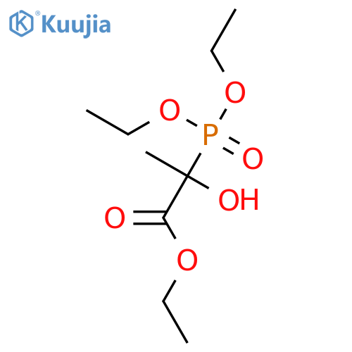 propionic acid, 2-diethylphosphono-2-hydroxy-, ethyl ester structure