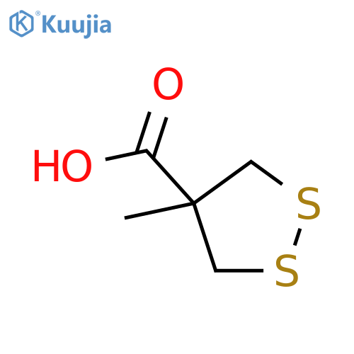1,2-Dithiolane-4-carboxylicacid, 4-methyl- structure