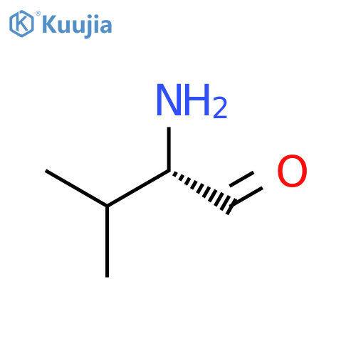 Butanal, 2-amino-3-methyl-, (2S)- structure