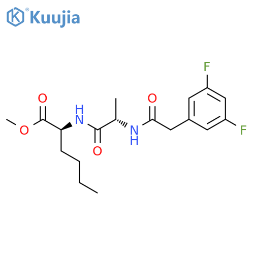 L-Norleucine, N-[(3,5-difluorophenyl)acetyl]-L-alanyl-, methyl ester structure