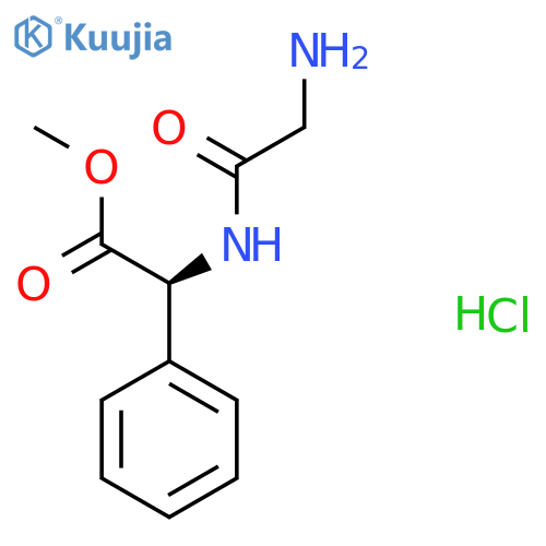 Glycine, glycyl-2-phenyl-, methyl ester, monohydrochloride, (2S)- structure