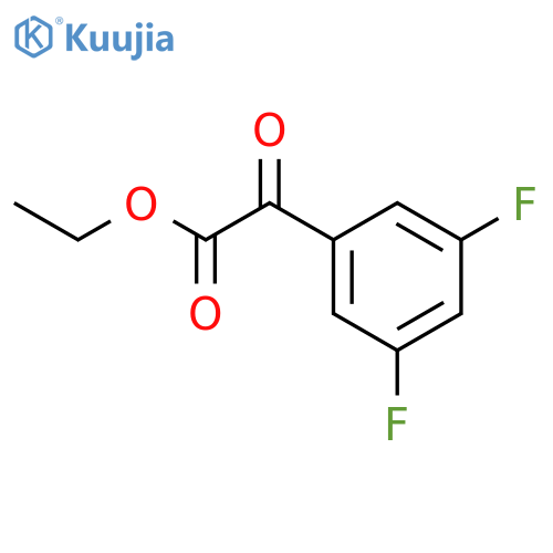 Benzeneaceticacid, 3,5-difluoro-a-oxo-, ethyl ester structure
