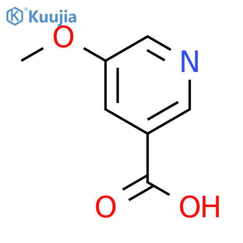 5-methoxypyridine-3-carboxylic acid structure