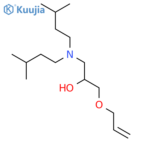 1-[bis(3-methylbutyl)amino]-3-prop-2-enoxypropan-2-ol structure