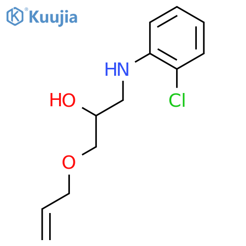 2-Propanol, 1-[(2-chlorophenyl)amino]-3-(2-propenyloxy)- structure