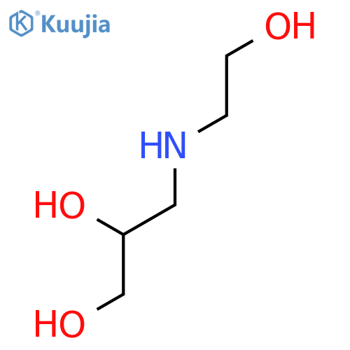 3-(2-hydroxyethyl)aminopropane-1,2-diol structure