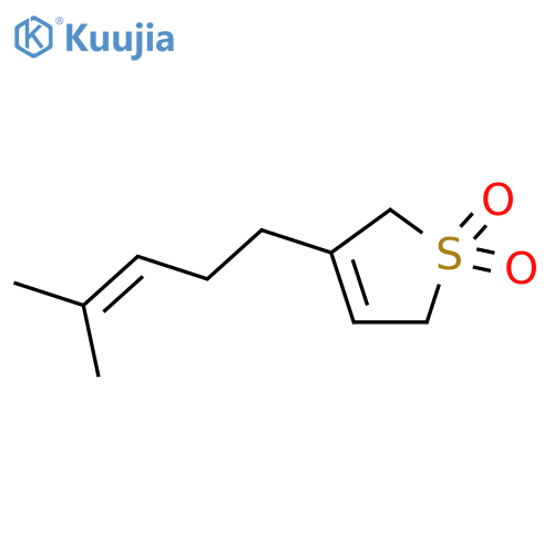 2,5-dihydro-3-(4-methyl-3-penten-1-yl)thiophene 1,1-dioxide structure