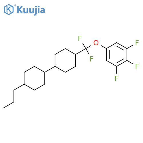 5-[Difluoro(4'-propyl[1,1'-bicyclohexyl]-4-yl)methoxy]-1,2,3-trifluorobenzene structure