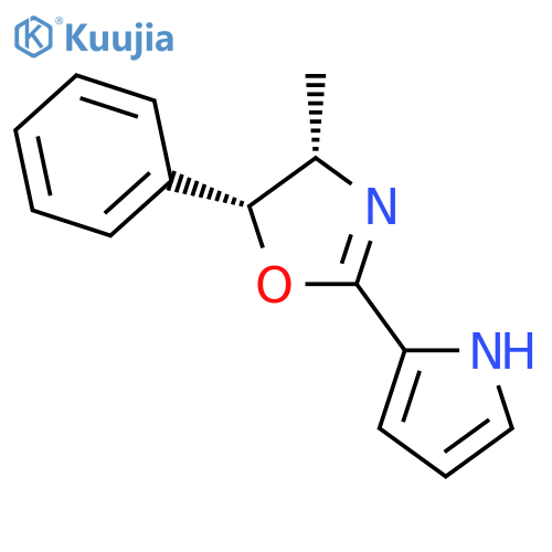 Oxazole, 4,5-dihydro-4-methyl-5-phenyl-2-(1H-pyrrol-2-yl)-, (4S,5R)- structure