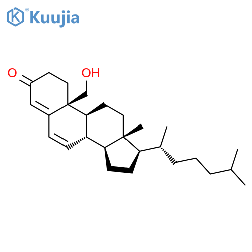 Cholesta-4,6-dien-3-one, 19-hydroxy- structure