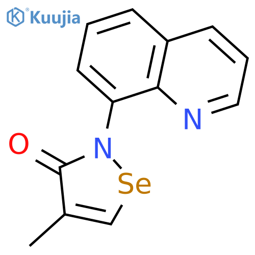 3(2H)-Isoselenazolone, 4-methyl-2-(8-quinolinyl)- structure