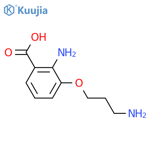 2-Amino-3-hydroxybenzoic acid; (3-Aminopropyl) ether structure