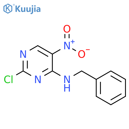 N-benzyl-2-chloro-5-nitropyrimidin-4-amine structure