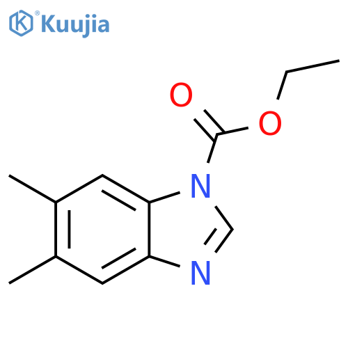 5,6-dimethyl-1H-Benzimidazole-1-carboxylic acid ethyl ester structure