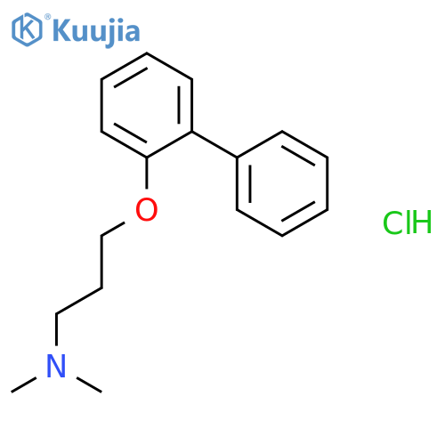 1-PROPANAMINE, 3-([1,1'-BIPHENYL]-2-YLOXY)-N,N-DIMETHYL-, HYDROCHLORIDE structure