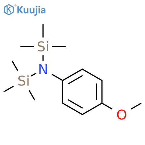 Silanamine, N-(4-methoxyphenyl)-1,1,1-trimethyl-N-(trimethylsilyl)- structure