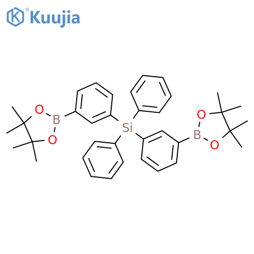 1,3,2-Dioxaborolane, 2,2'-[(diphenylsilylene)di-3,1-phenylene]bis[4,4,5,5-tetramethyl- structure