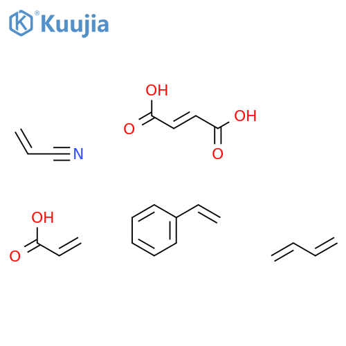 (2E)-2-Butenedioic acid polymer with 1,3-butadiene, ethenylbenzene, 2-propenenitrile and 2-propenoic acid structure