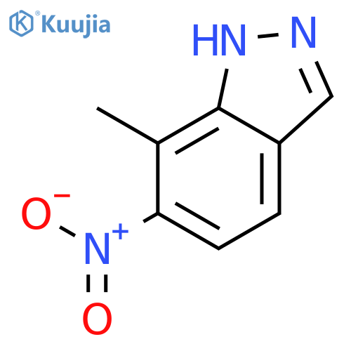 7-Methyl-6-nitro-1H-indazole structure