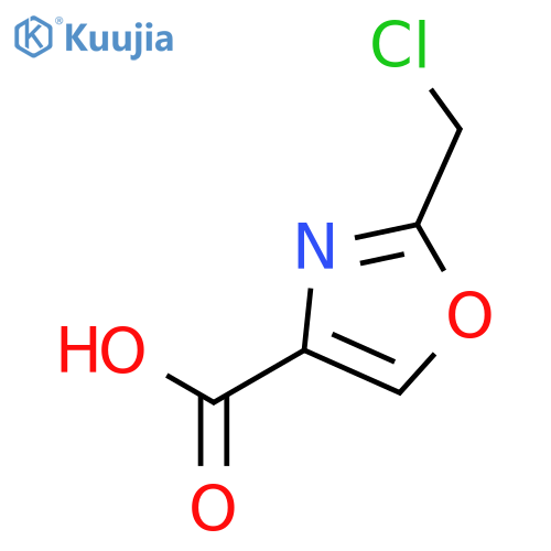 2-(chloromethyl)-1,3-oxazole-4-carboxylic acid structure
