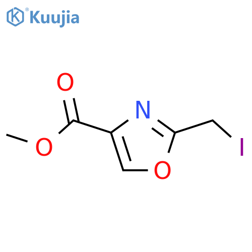 4-Oxazolecarboxylicacid, 2-(iodomethyl)-, methyl ester structure