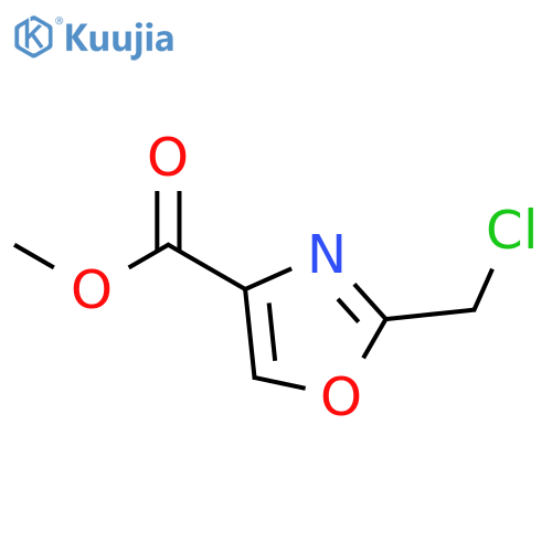 Methyl 2-(chloromethyl)oxazole-4-carboxylate structure