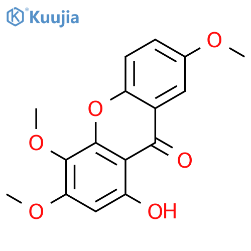 9H-Xanthen-9-one,1-hydroxy-3,4,7-trimethoxy- structure