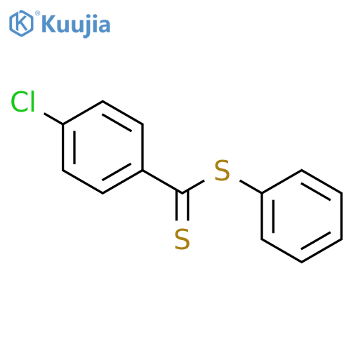Benzenecarbodithioic acid, 4-chloro-, phenyl ester structure