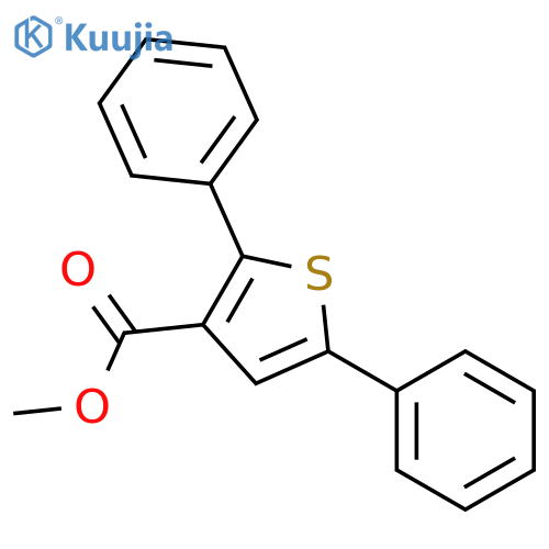 3-Thiophenecarboxylic acid, 2,5-diphenyl-, methyl ester structure