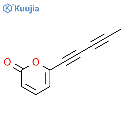 2H-Pyran-2-one,6-(1,3-pentadiyn-1-yl)- structure