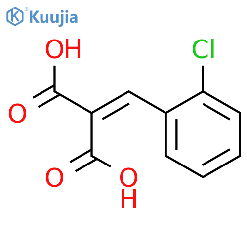 2-chlorobenzylidenemalonic acid structure
