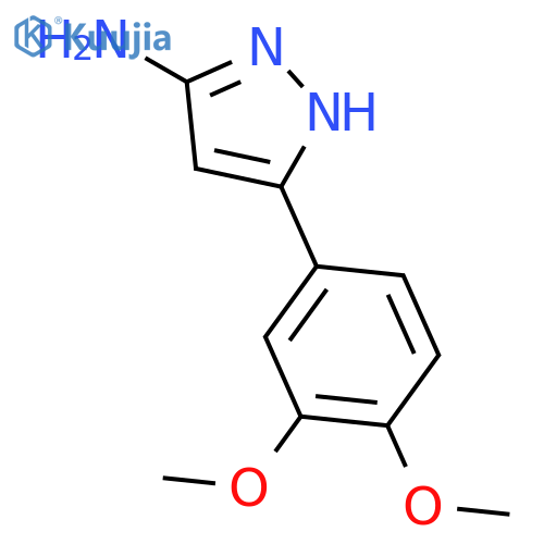 3-(3,4-Dimethoxyphenyl)-1H-pyrazol-5-amine structure