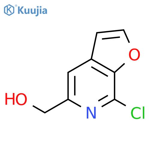 Furo[2,3-c]pyridine-5-methanol, 7-chloro- structure