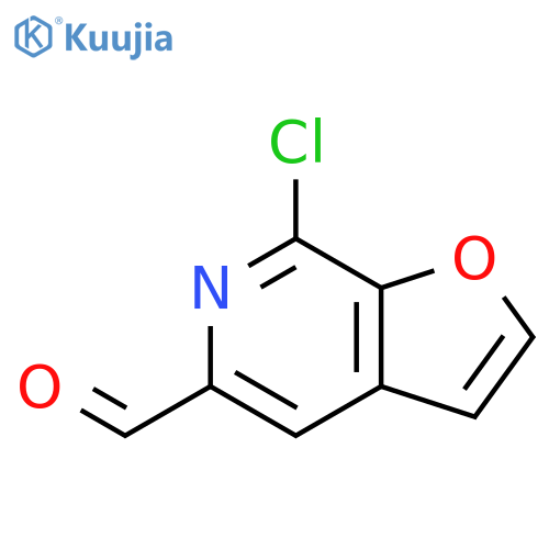 7-chlorofuro2,3-cpyridine-5-carbaldehyde structure
