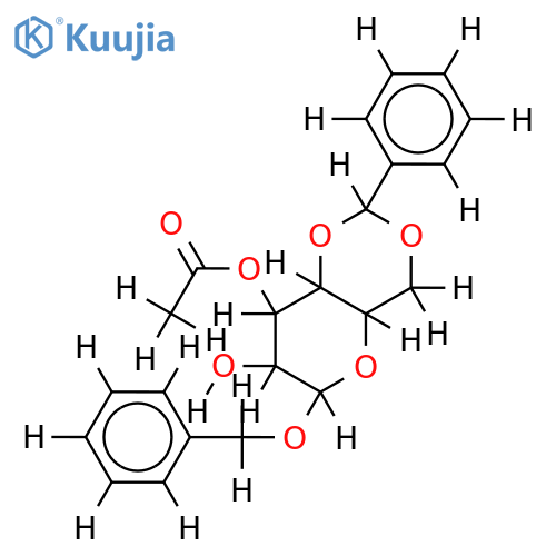 4,6-O-Benzylidene,3-Ac-Benzyl glucopyranoside structure