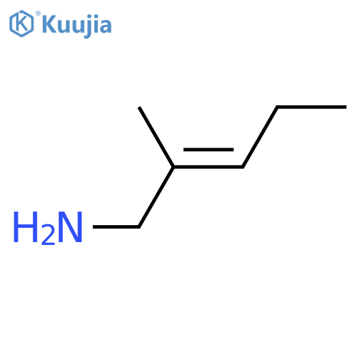 (2E)-2-methylpent-2-en-1-amine structure