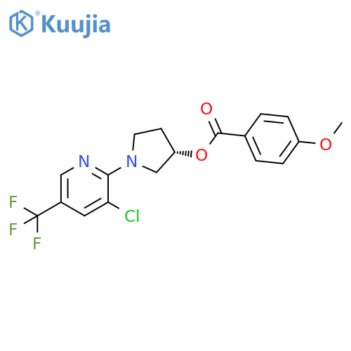 Benzoic acid, 4-methoxy-, (3S)-1-[3-chloro-5-(trifluoromethyl)-2-pyridinyl]-3-pyrrolidinyl ester structure