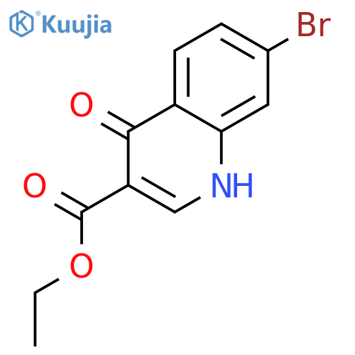 7-Bromo-1,4-dihydro-4-oxo-3-quinolinecarboxylic Acid Ethyl Ester structure