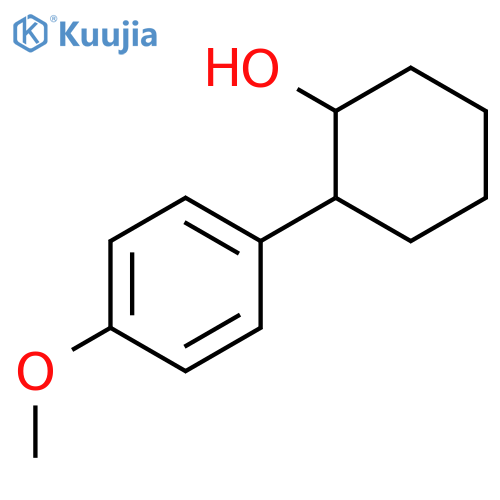Cyclohexanol, 2-(4-methoxyphenyl)-, trans- structure