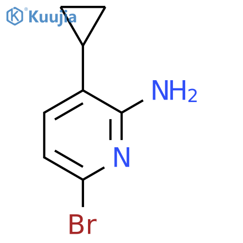 6-Bromo-3-cyclopropylpyridin-2-amine structure